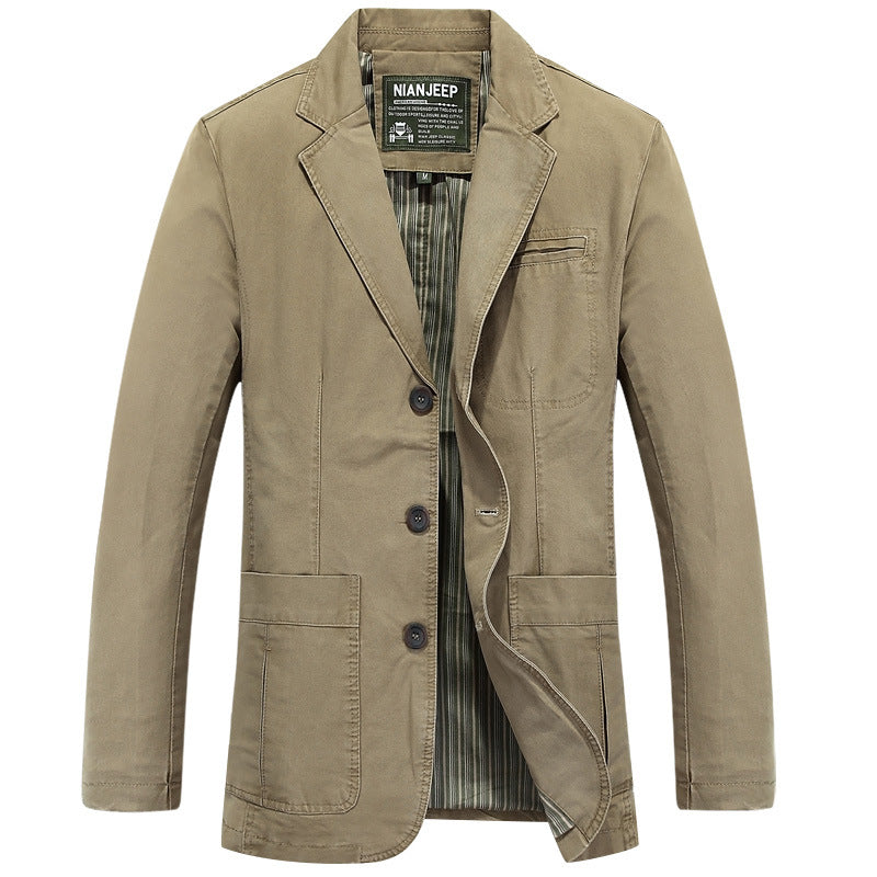 Herren Sakko im Casual-Stil mit Drei-Knopf-Front und aufgesetzten Taschen Nord Taschen