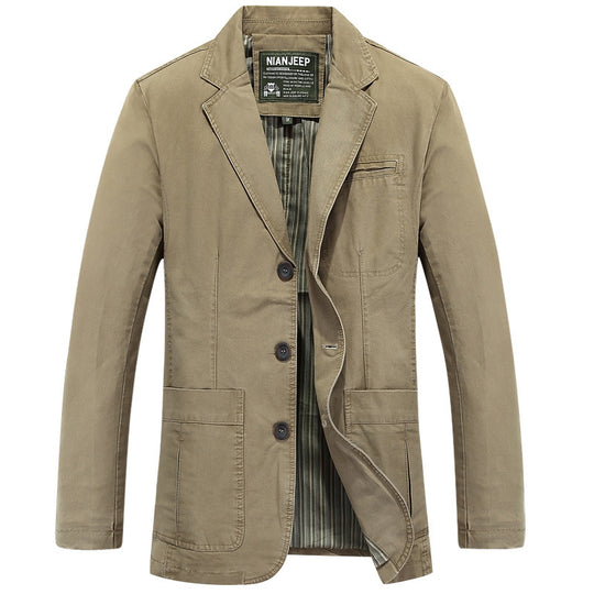 Herren Sakko im Casual-Stil mit Drei-Knopf-Front und aufgesetzten Taschen Nord Taschen