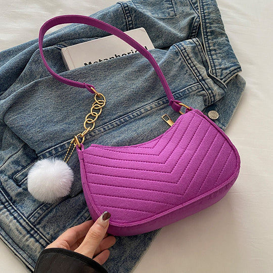 Damen Schultertasche mit elegantem geflochtenem Design Nord Taschen