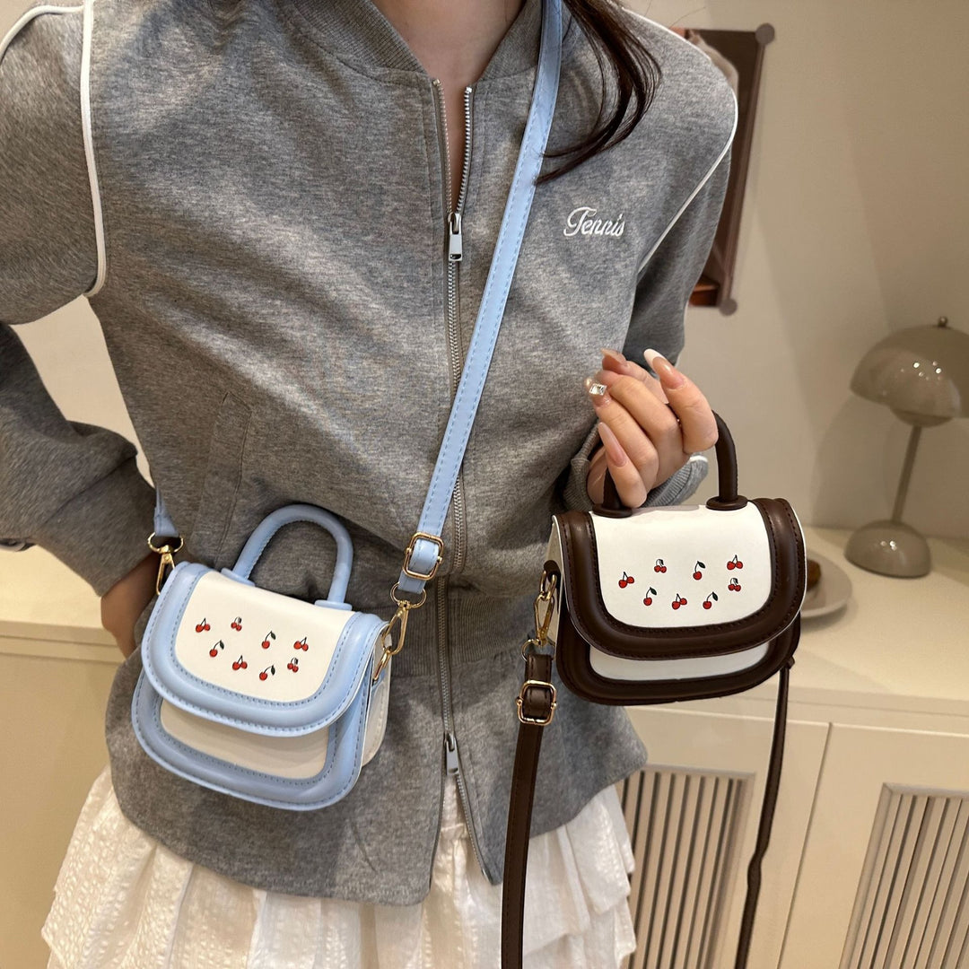 Damen stilvolle Mini-Handtasche mit fruchtigem Kirschmotiv Nord Taschen