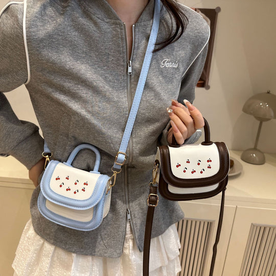 Damen stilvolle Mini-Handtasche mit fruchtigem Kirschmotiv Nord Taschen