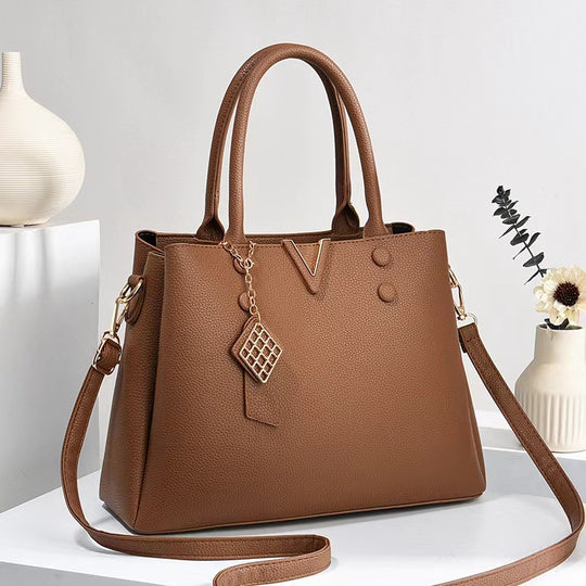 Damen elegante Handtasche mit strukturiertem Design und abnehmbaren Schulterriemen Nord Taschen