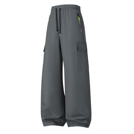 Herren Weite Utility-Cargo-Shorts mit elastischem Bund, Kordelzug & Reißverschlusstaschen Nord Taschen