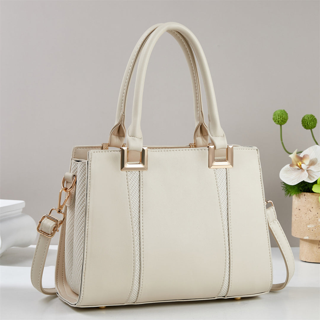 Damen elegante Handtasche mit strukturiertem Design und abnehmbarem Schulterriemen Nord Taschen