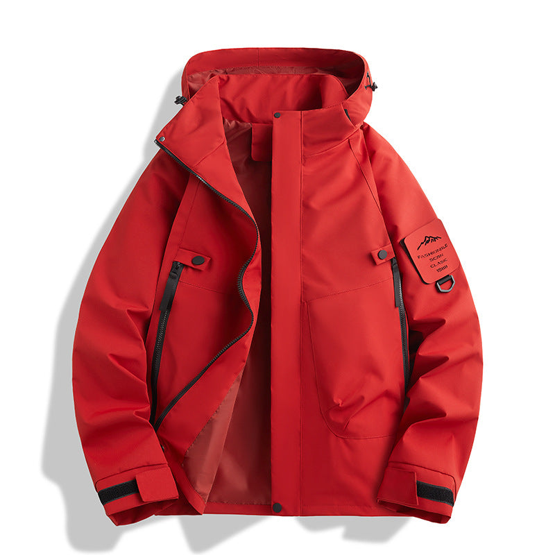 Damen Wasserabweisende Softshell-Funktionsjacke mit verstellbarer Kapuze, winddichter Membran und schrägen Reißverschlusstaschen Nord Taschen