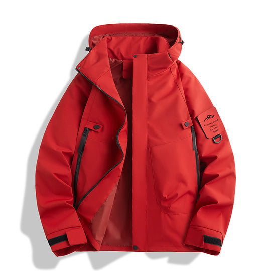 Damen Wasserabweisende Softshell-Funktionsjacke mit verstellbarer Kapuze, winddichter Membran und schrägen Reißverschlusstaschen Nord Taschen