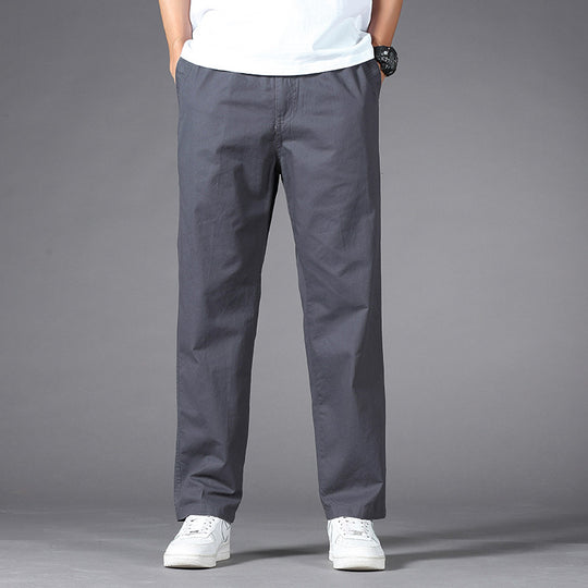Herren Legere Relaxed-Fit Chinohose aus Baumwollmix mit elastischem Bund Nord Taschen
