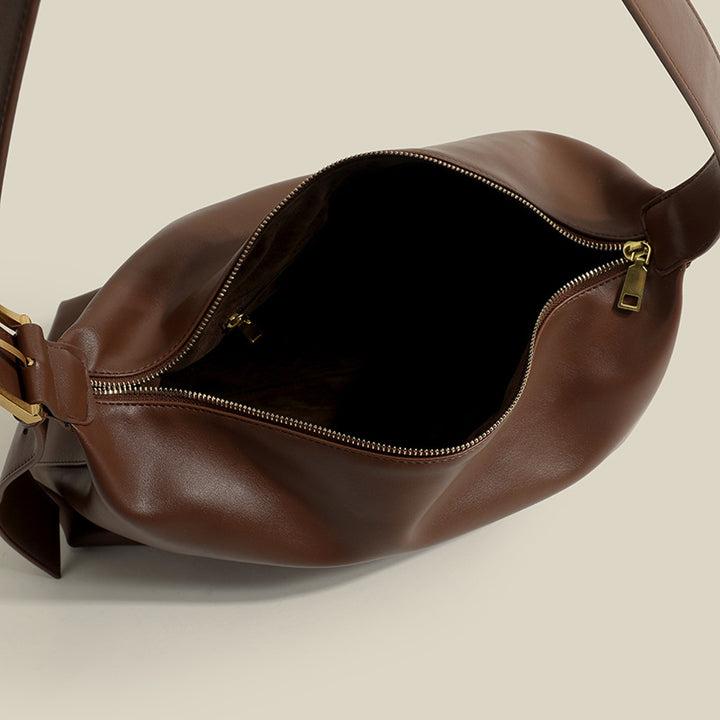 Damen Hobo-Tasche mit elegantem weichem Kunstleder und verstellbarem Trageriemen Nord Taschen