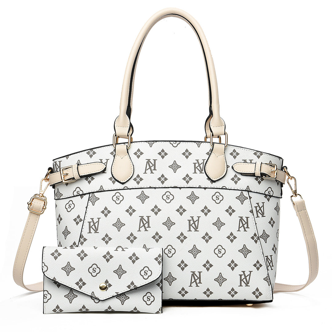 Damen elegante Shopper-Handtasche mit abnehmbarer Kosmetiktasche Nord Taschen