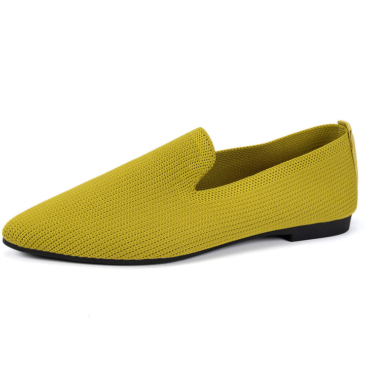 Damen Ballerinas mit kreativem Hahnentrittmuster und flexiblem Fußbett