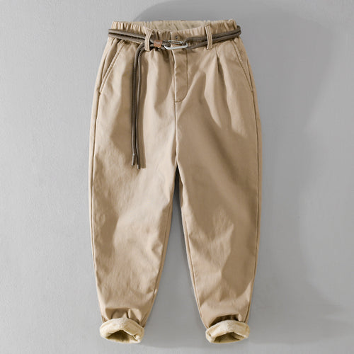 Damen Gefütterte Chinohose mit elastischem Bund und schmal zulaufenden Beinen Nord Taschen