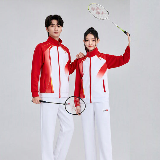 Unisex Badminton-Trainingsset mit Funktionspolo und sportlicher Jogginghose Nord Taschen