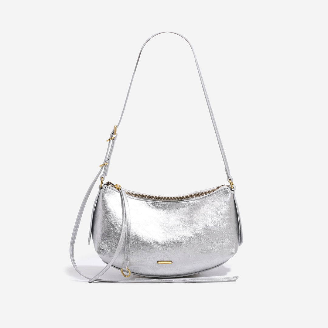 Damen Schultertasche mit hochwertigem Leder und elegantem Reißverschluss Nord Taschen