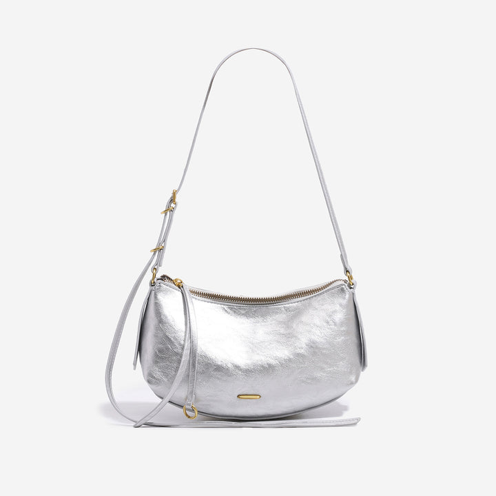 Damen Schultertasche mit hochwertigem Leder und elegantem Reißverschluss Nord Taschen