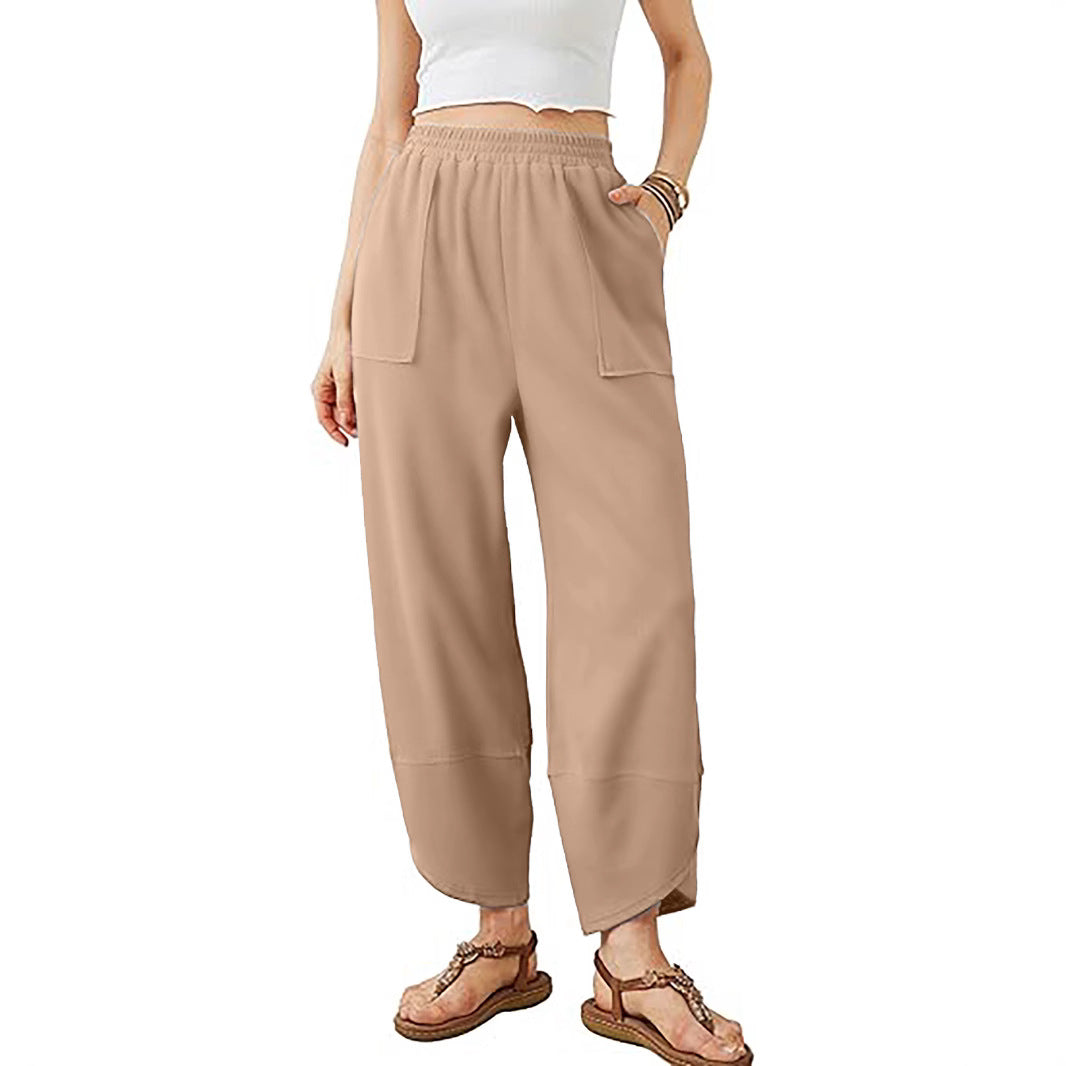 Damen Culotte-Hose mit elastischem Bund und aufgesetzten Taschen Nord Taschen