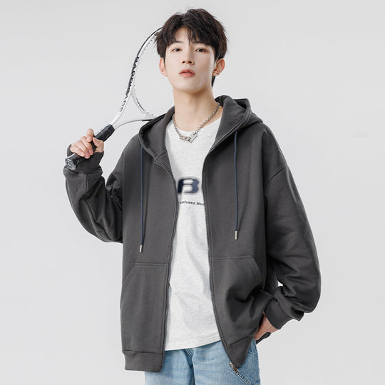 Unisex Oversize Kapuzen-Fleecejacke mit Boxy-Schnitt und Metall-Reißverschluss Nord Taschen