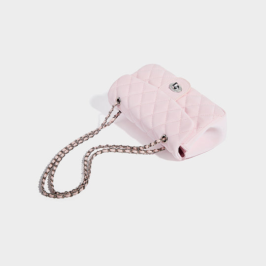 Damen Clutch-Tasche mit eleganter Steppverarbeitung und feinem Kettenriemen Nord Taschen