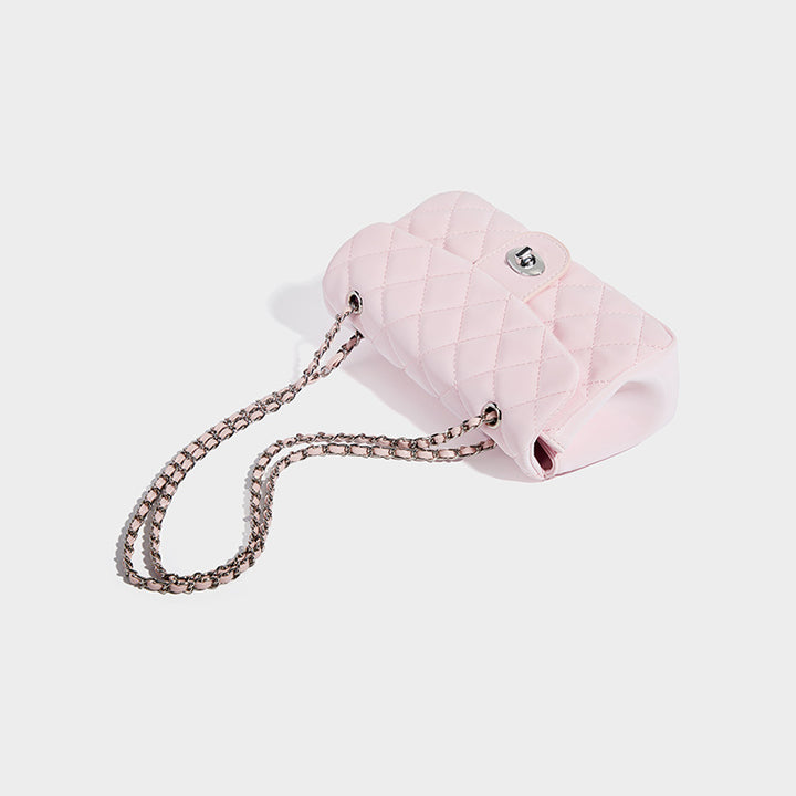 Damen Clutch-Tasche mit eleganter Steppverarbeitung und feinem Kettenriemen Nord Taschen