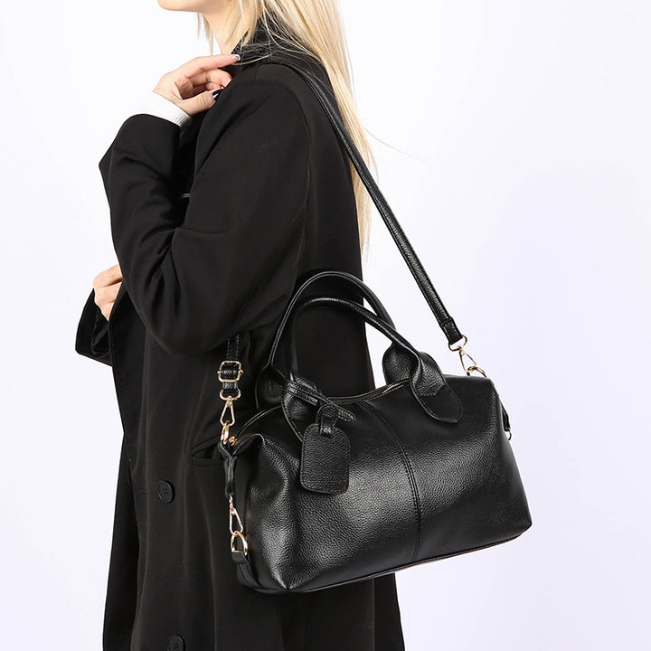 Damen Handtasche aus strukturiertem Kunstleder mit abnehmbarem Schulterriemen Nord Taschen