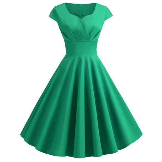 Damen A-Linien Kleid mit elegantem Taillenschnitt und schwingendem Saum