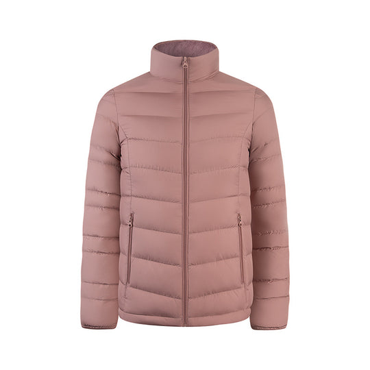 Herren Ultraleichte gesteppte Daunenimitat-Jacke mit Stehkragen Nord Taschen