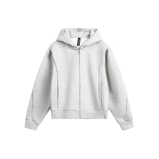 Unisex Oversize Kapuzen-Sweatjacke mit Reißverschluss und verdeckten Seitentaschen Nord Taschen