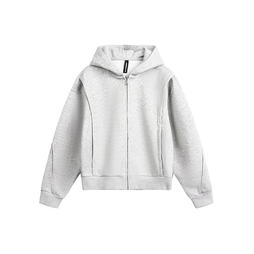 Unisex Oversize Kapuzen-Sweatjacke mit Reißverschluss und verdeckten Seitentaschen Nord Taschen