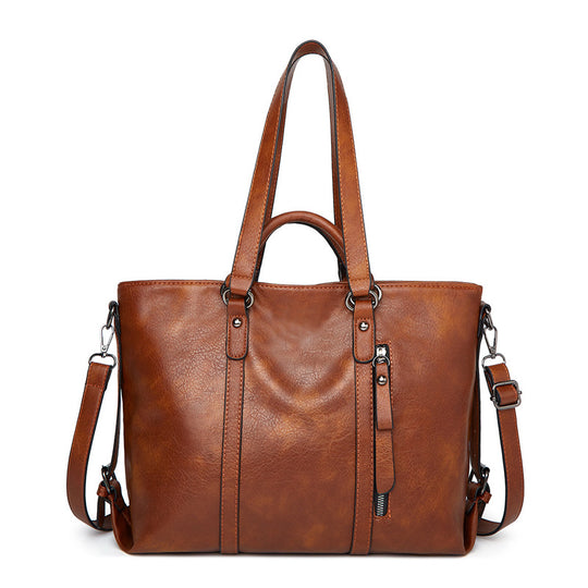Damen elegante Umhängetasche mit luxuriösem Kunstleder und praktischem Fächerdesign Nord Taschen