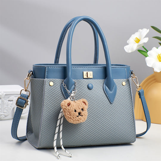 Damen Handtasche mit strukturiertem Design und abnehmbaren Trageriemen Nord Taschen