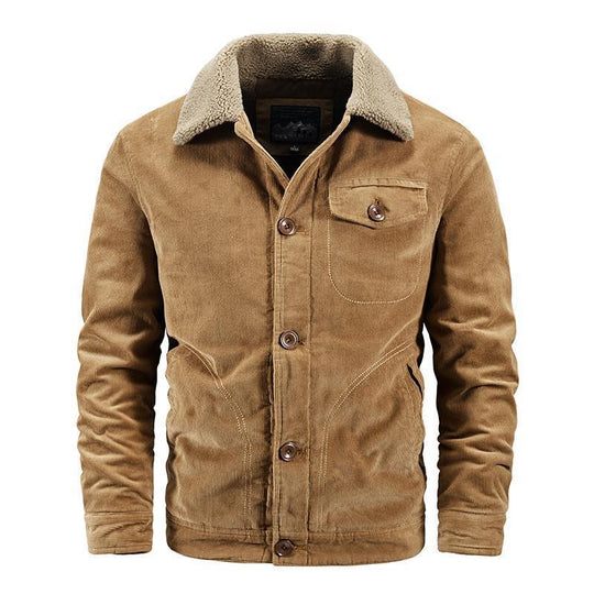 Herren Modische Cordjacke Nord Taschen