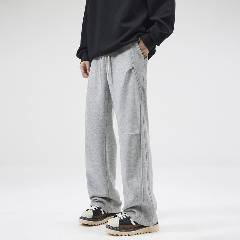 Unisex Locker geschnittene Sweatpant mit geradem Bein, elastischem Bund und aufgesetzten Gesäßtaschen Nord Taschen