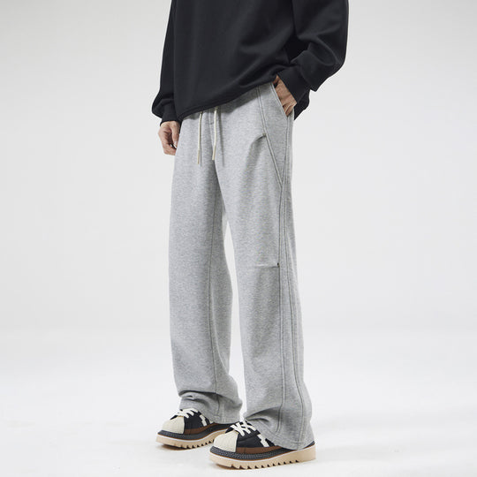 Unisex Locker geschnittene Sweatpant mit geradem Bein, elastischem Bund und aufgesetzten Gesäßtaschen Nord Taschen