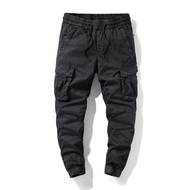 Herren Taktische Cargo‑Joggerhose mit elastischem Tunnelzugbund, Knieabnähern und Mehrfachtaschen Nord Taschen
