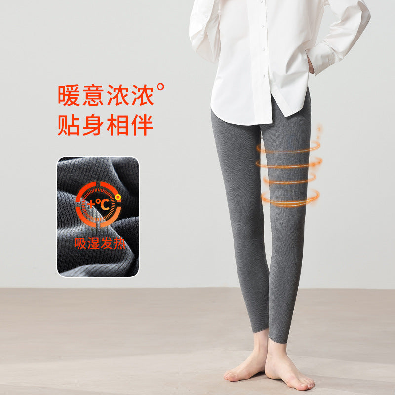 Damen Feine Thermo-Leggings mit hohem Elastikbund und enger Silhouette Nord Taschen