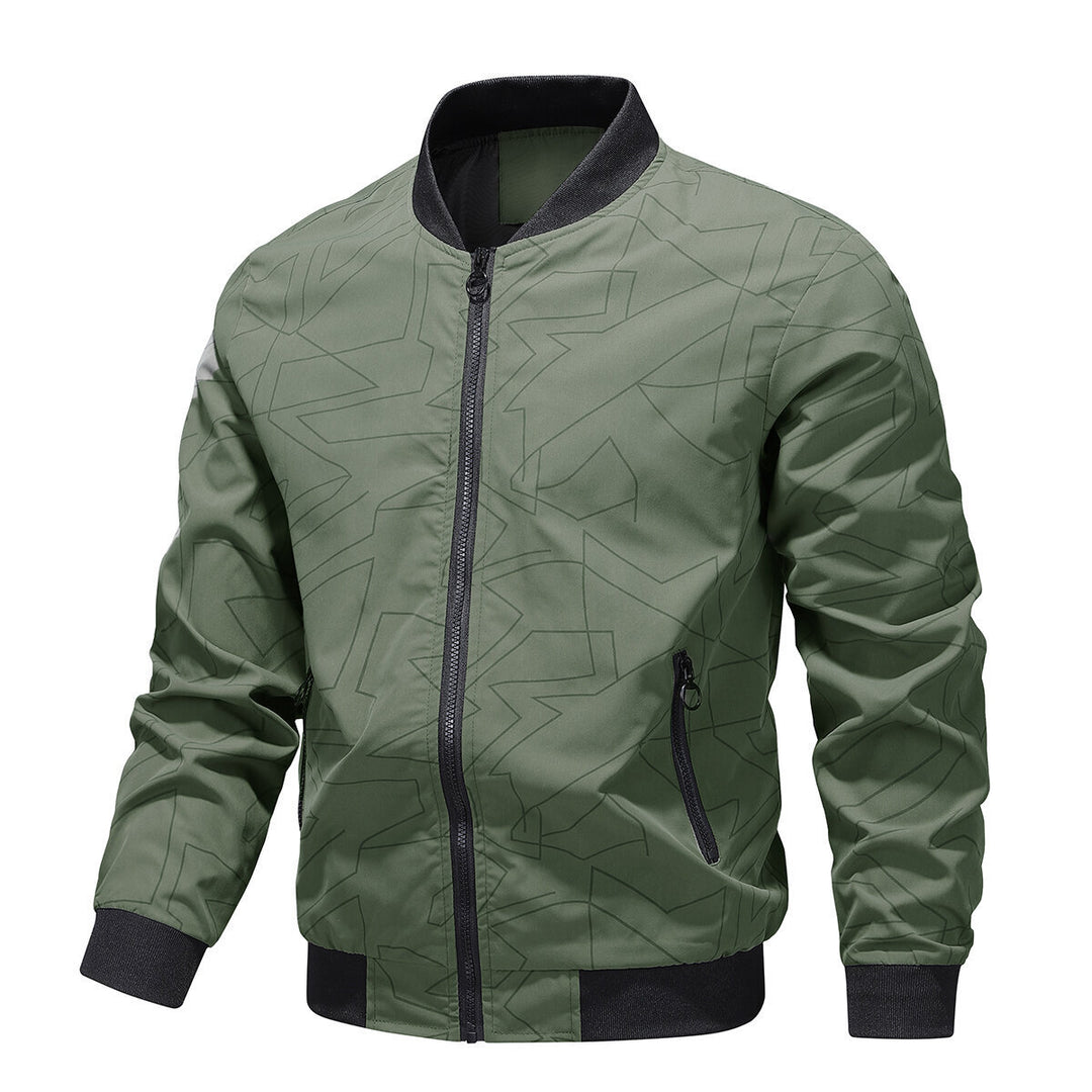 Herren Modische Bomberjacke mit Struktur Nord Taschen