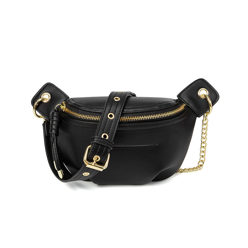 Damen modische Bauchtasche mit abnehmbarem Kettenriemen Nord Taschen