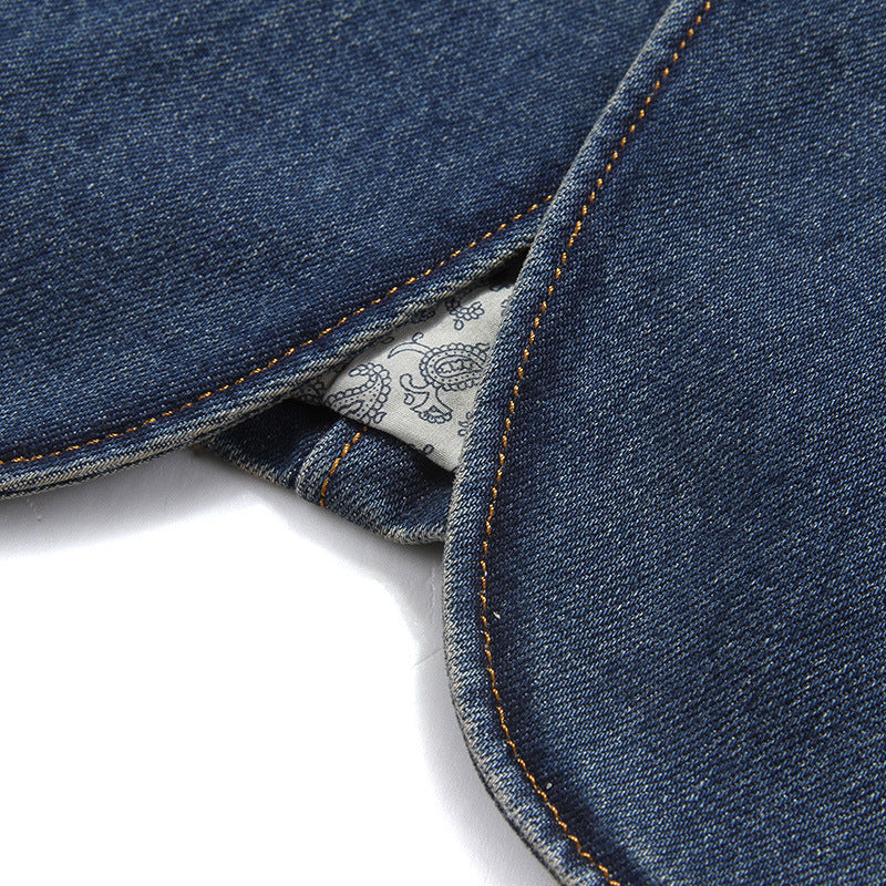 Herren Stilvoller Denim Blazer Nord Taschen