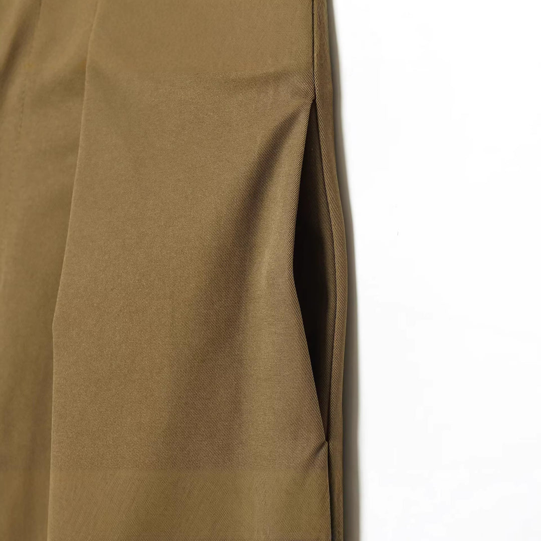 Damen Culotte‑Hose mit hoher Taille und markanter Frontfalte Nord Taschen