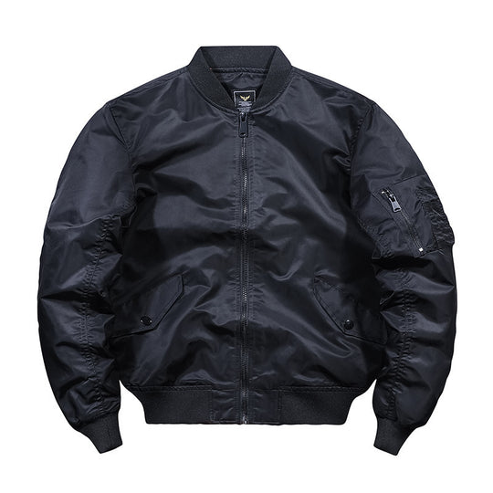 Herren Nylon-Flightbomber mit Ärmeltasche, gesteppter Thermo-Innenlage und geripptem Saum Nord Taschen