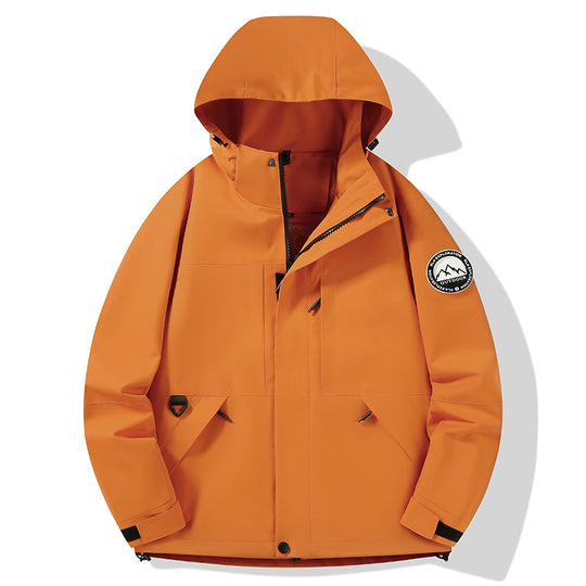 Damen wasserdichte Hardshell-Outdoorjacke mit Kapuze und Multifunktionstaschen Nord Taschen