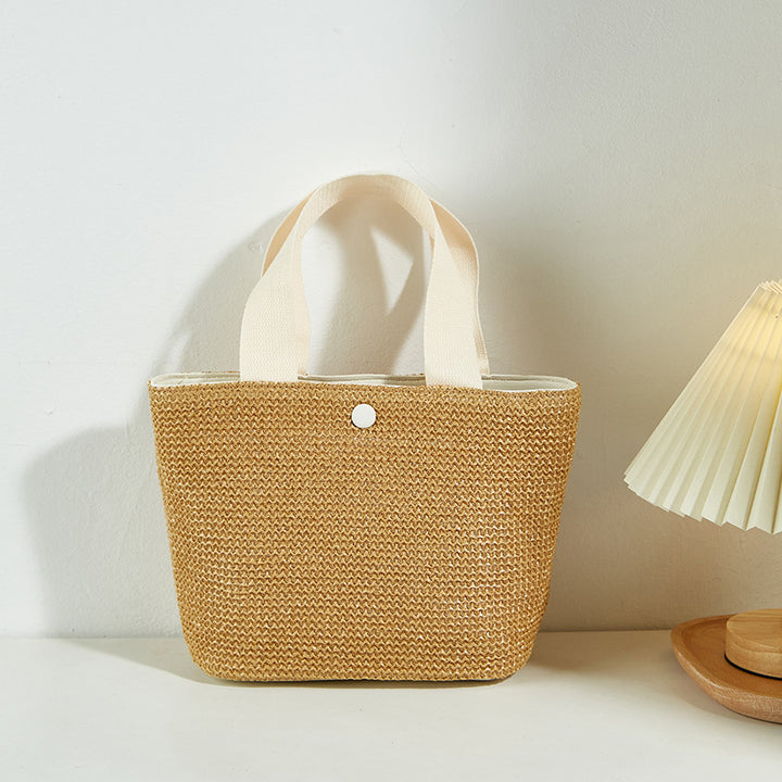 Damen Tote-Bag aus geflochtenem Material mit eleganten Tragegriffen Nord Taschen