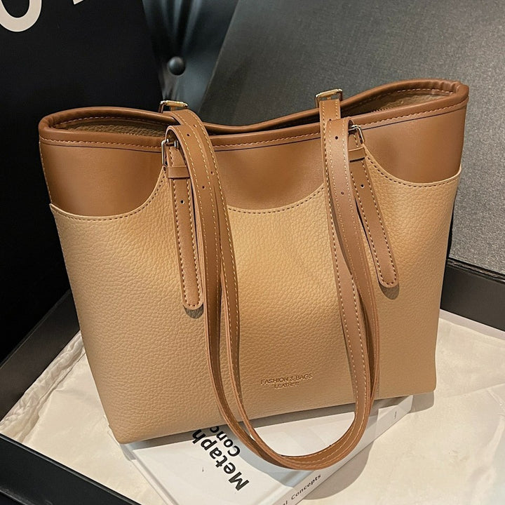 Damen elegante Tragetasche mit strukturiertem Kunstleder Nord Taschen