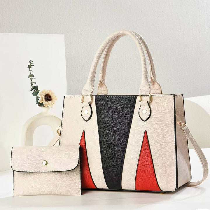 Damen modische Handtasche im modernen Design mit abnehmbarer Mini-Clutch Nord Taschen