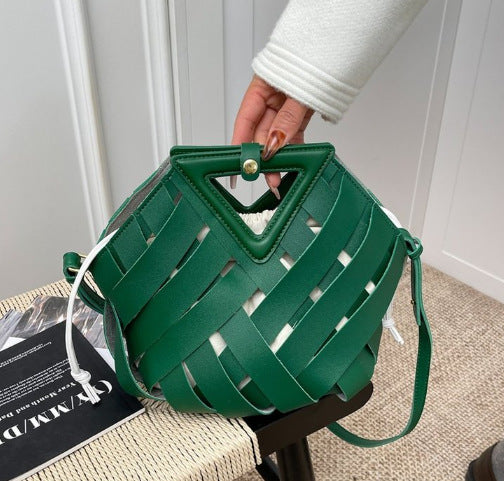 Damen modische Beuteltasche mit geflochtenem Design Nord Taschen