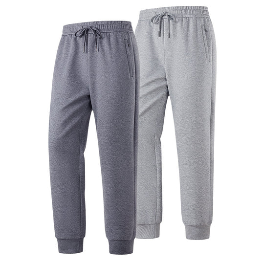 Herren Slim-Fit Freizeithose aus atmungsaktivem Funktionsfleece mit Kordelbund, Reißverschlusstaschen & Rippbündchen Nord Taschen