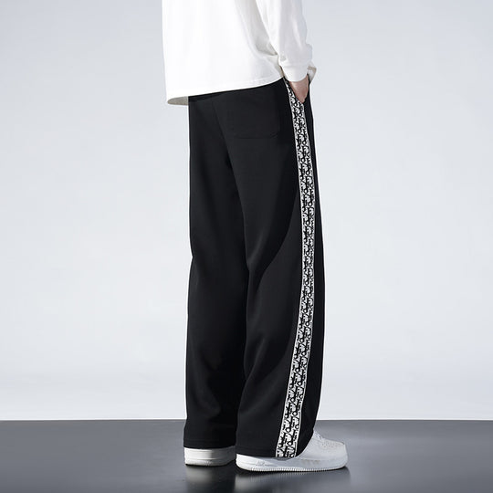 Damen Extraweite Lounge-Sweathose mit seitlichem Logoband und Komfortbund Nord Taschen