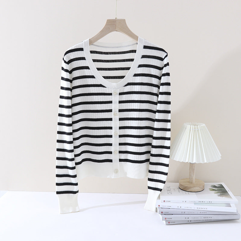 Damen Feiner Zopfmuster-Cardigan mit Rundhals und durchgehender Knopfleiste Nord Taschen