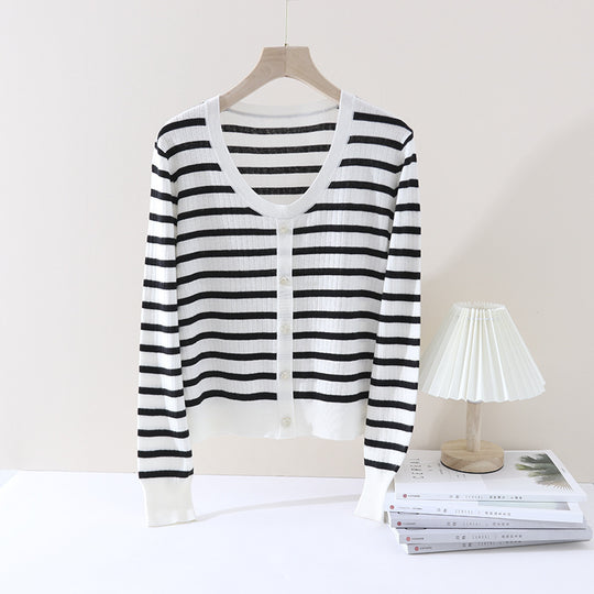 Damen Feiner Zopfmuster-Cardigan mit Rundhals und durchgehender Knopfleiste Nord Taschen