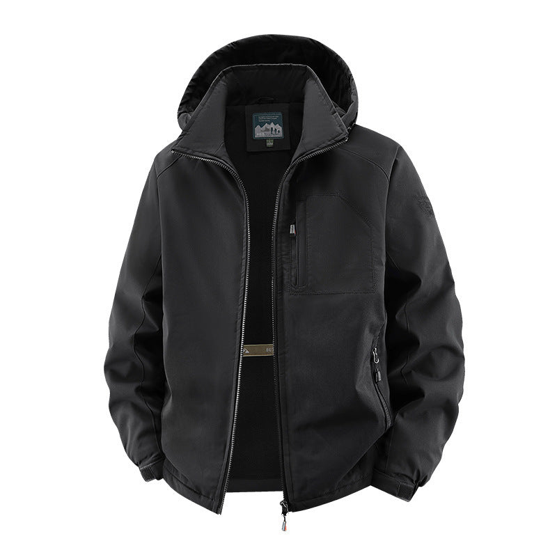 Herren Urbaner Allwetter-Reiseanorak mit Mesh-Futter und verdecktem Reißverschluss Nord Taschen