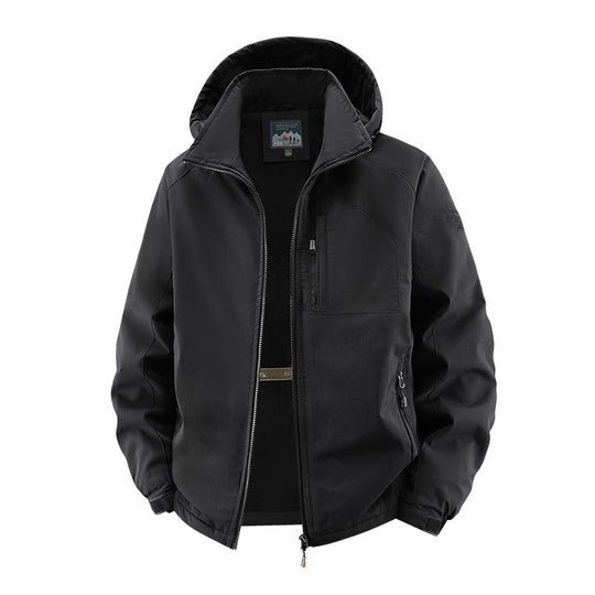 Herren Urbaner Allwetter-Reiseanorak mit Mesh-Futter und verdecktem Reißverschluss Nord Taschen